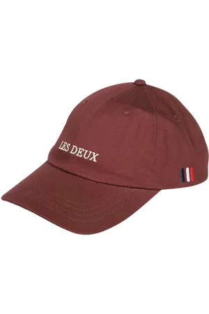 Les Deux Tilbehør, Herre, Rød, ONE SIZE, Bomuld, Diego Baseball Cap