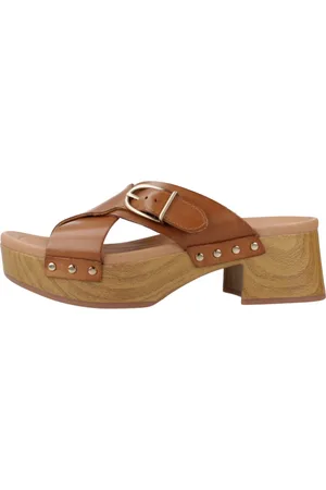 Clarks Sko, Dame, Brun, 39 EU, Læder, Sivanne Walk Hæle Mules