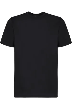 HERNO Top, Herre, Sort, 2XL, Bomuld, Kortærmet bomuldst-shirt, rundhals