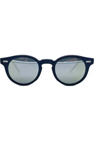 Thom Browne Tilbehør, Herre, Sort, ONE SIZE, Runde solbriller