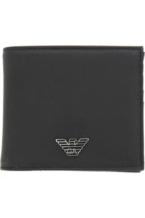 Emporio Armani Tilbehør, Herre, Sort, ONE SIZE, Læder, Wallet