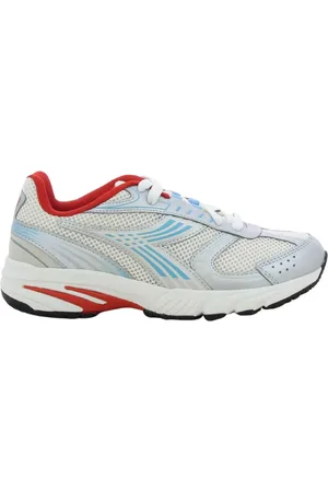 Diadora Sko, Dame, Hvid, 37 EU, Læder, Lyseblå Sao-Ko Sneakers
