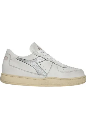 Diadora Sko, Dame, Hvid, 36 1/2 EU, Læder, Heritage Sneakers
