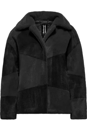 Bomboogie Jakke, Dame, Sort, 2XL, Uld, Chic Checkered Kort Frakke