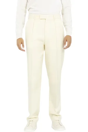 Ermenegildo Zegna Bukser, Herre, , L, Uld, Uld Dress Pants med Lynlås og Lommer