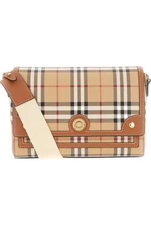 Burberry Taske, Dame, , ONE SIZE, Bomuld, Note Check Crossbody Taske