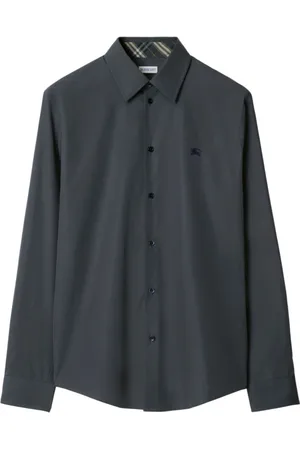 Burberry Bluser & Skjorter, Dame, Blå, XL, Uld, Stilfuld Skjorte