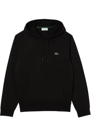 Lacoste Sweathshirts & Hoodies, Herre, Sort, M, Bomuld, Basic Hættetrøje Sweatshirt
