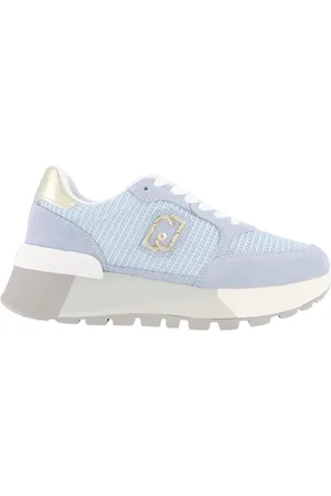 Liu Jo Sko, Dame, Blå, 40 EU, Suede, Suede og Mesh Platform Sneakers