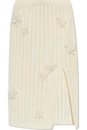 Casablanca Nederdel, Dame, Hvid, XS, Bomuld, Nederdel med lapper