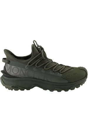 Moncler Sko, Herre, Grøn, 42 EU, Polyester, Trailgrip Lite Sneakers