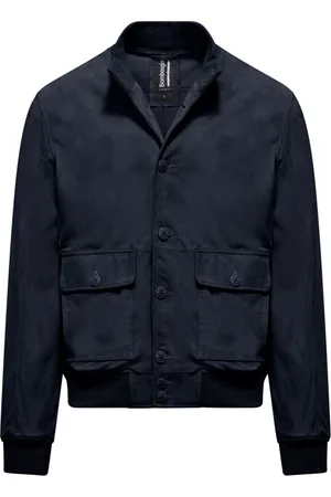 Bomboogie Jakke, Herre, Blå, XL, Suede, Walt Suede Bomber Jacket