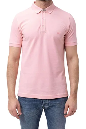 FAY Top, Herre, Lyserød, L, Bomuld, Klassisk poloshirt