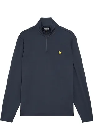 Lyle & Scott Sweathshirts & Hoodies, Herre, Blå, S, Polyester, Golf Technical 1/4 Zip Midlayer