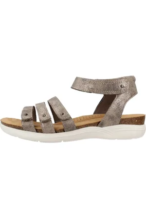 Clarks Sko, Dame, Grå, 37 EU, April Dove Flade Sandaler