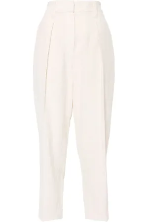 Brunello Cucinelli Bukser, Dame, , S, Fløjlsbukser med plissering