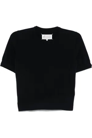 Maison Margiela Strik, Dame, Sort, S, Uld, Sweater