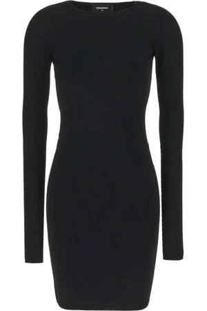 Dsquared2 Kjole, Dame, Sort, S, Uld, Kort Kjole