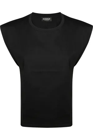 Dondup Top, Dame, Sort, XS, Bomuld, Casual Bomulds T-shirt