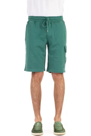 C.P. Company Shorts, Herre, Grøn, L, Bomuld, Cargo Shorts med snøre i taljen