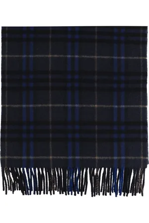 Burberry Tilbehør, unisex, Blå, ONE SIZE, Cashmere, Cashmere Tørklæde