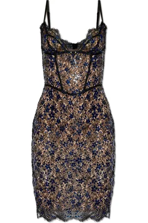Dsquared2 Kjole, Dame, Flerfarvet, 2XS, Kort Midi Kjole med Stropper