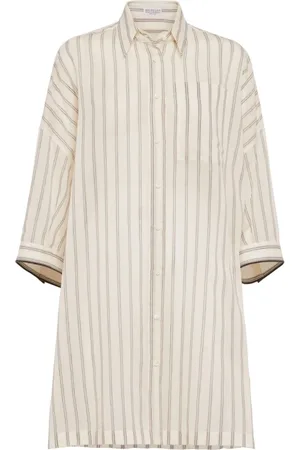 Brunello Cucinelli Kjole, Dame, , S, Bomuld, Skjortekjole