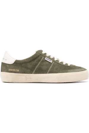 Golden Goose Sko, Herre, Grøn, 40 EU, Olivengrøn Ruskind Snøresko