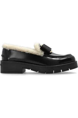 Salvatore Ferragamo Sko, Dame, Sort, 37 1/2 EU, Uld, Mirty loafers sko