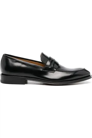 Salvatore Ferragamo Sko, Herre, Sort, 42 EU, Læder, Klassiske sorte loafers i kalveskind