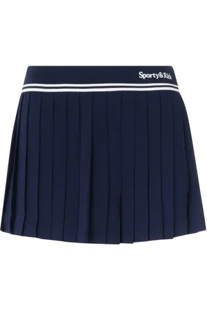 Sporty & Rich Nederdel, Dame, Blå, M, Tyl, Plisseret nederdel Abigail Style