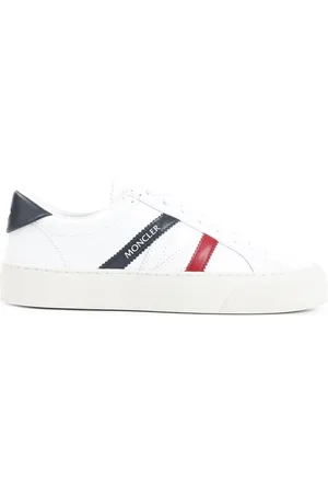 Moncler Sko, Dame, Hvid, 38 EU, Læder, Monaco 2 Sneakers