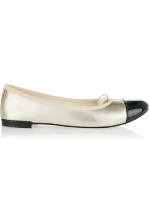 Repetto Sko, Dame, Gul, 38 EU, Læder, Cap-Toe Ballerina Ballet Flats