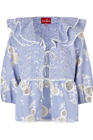 Crās Bluser & Skjorter, Dame, Blå, XS, Bomuld, Sansa Shirt