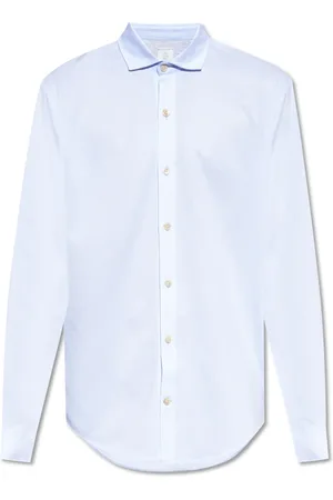 ELEVENTY Skjorte, Herre, Blå, S, Bomuld, Cotton Shirt