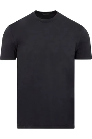 Tom Ford Top, Herre, Sort, L, Bomuld, Sort T-shirt til mænd