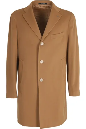 TAGLIATORE Frakke, Herre, Brun, XL, Cashmere, Double-Breasted Frakke