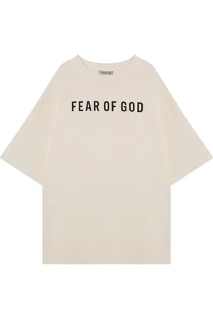 FEAR OF GOD Top, Herre, , L, Bomuld, Kortærmet T-shirt med Rund Hals