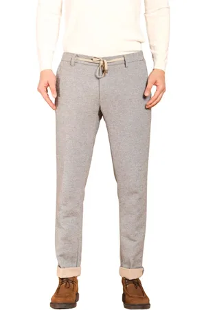 Masons Bukser, Herre, Grå, XL, Bomuld, Grå Cotton Wool Effect Chino Jogger Bukser