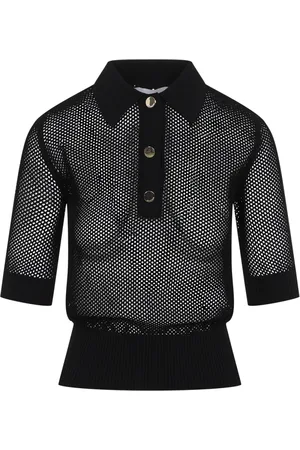 Sportmax Top, Dame, Sort, S, Uld, Sort T-shirt & Polo Kvindetøj