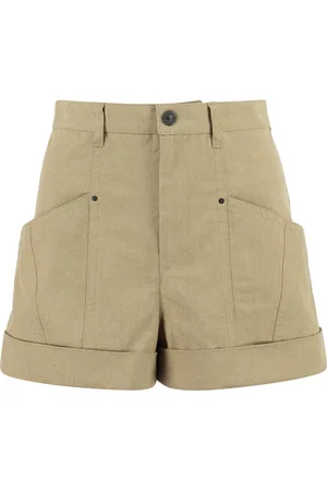 Isabel Marant Shorts, Dame, , M, Bomuld, Bomuldsshorts med lommer og opsmøg