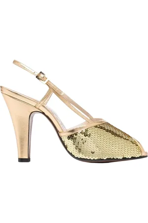 Salvatore Ferragamo Sko, Dame, , 39 EU, Uld, Højhælede Sequin Sandaler