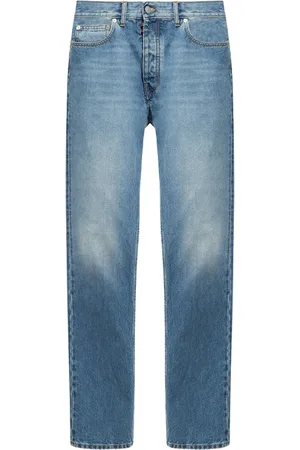 Maison Margiela Jeans, Herre, Blå, W33, Bomuld, Straight Leg Jeans
