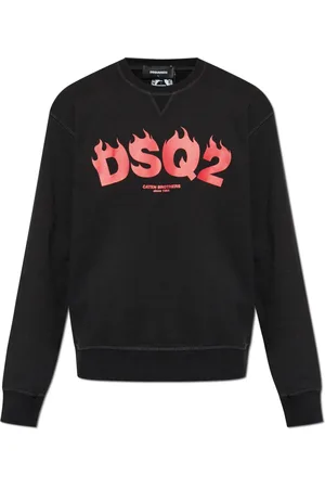 Dsquared2 Sweathshirts & Hoodies, Herre, Sort, S, Bomuld, Sweatshirts & Hoodies