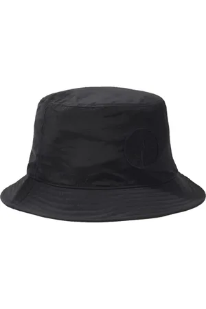 Stone Island Tilbehør, Herre, Sort, M, Nylon, Fiskerhat med nylonmetalforing