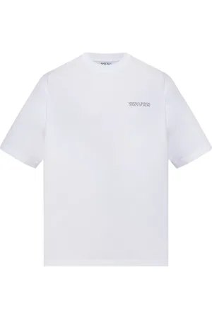 MARCELO BURLON Top, Herre, Hvid, S, Bomuld, T-shirt med logo