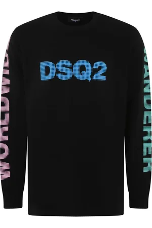 Dsquared2 Top, Herre, Sort, XL, Uld, WorldWide Langærmet Skjorte