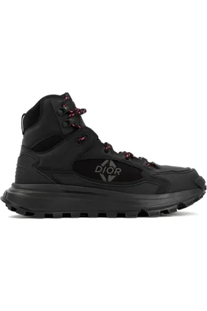 Dior Sport, Herre, Sort, 42 EU, Læder, Klassiske hvide sneakers