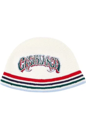 Casablanca Tilbehør, unisex, Hvid, ONE SIZE, Bomuld, Hvid Bomuld Hæklet Spandehat