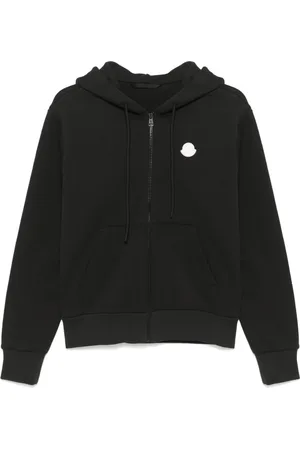 Moncler Sweathshirts & Hoodies, Herre, Grå, L, Bomuld, Zip-through Hoodie